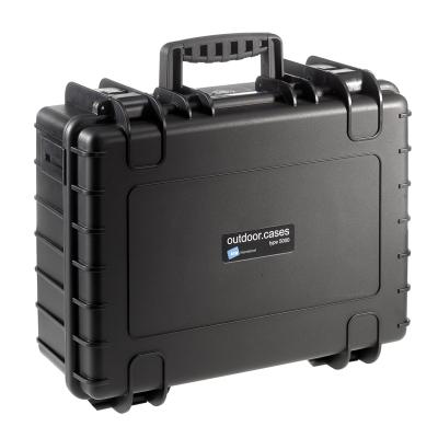 OUTDOOR case in black with foam insert 430x300x170 mm Volume: 22,1 L Model: 5000/B/SI